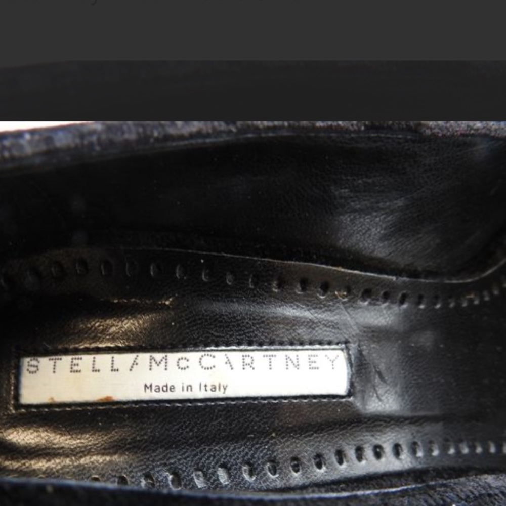 Stella McCartney black velvet bow pumps sz 37 - Picture 5 of 7
